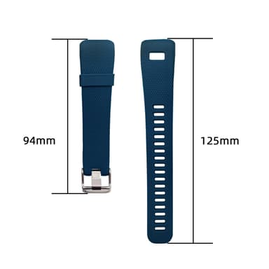 Klockarmband silikon Blå