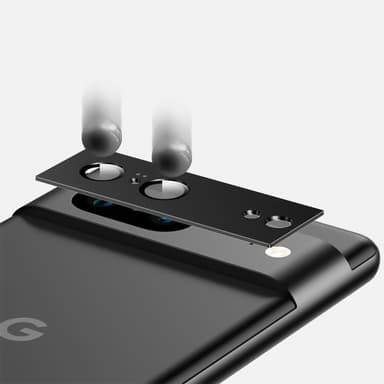 Anti-rep Kameralinsskydd för Google Pixel 7A Silver