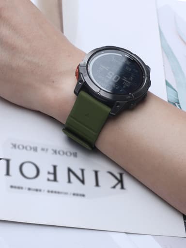 Magnetiskt Klockband i Silikon för Garmin 22 mm gräs färg