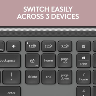 Logitech MK950 Slim Combo tangentbord med mus (grafit)