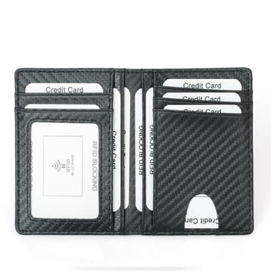 Kortfodral med RFID-skydd Svart
