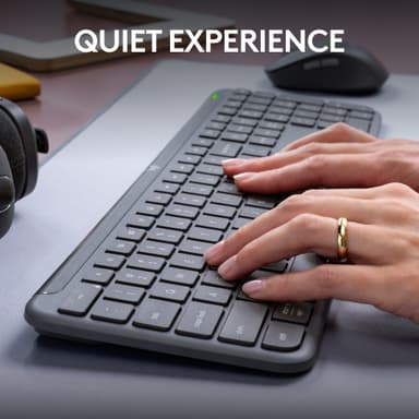 Logitech MK950 Slim Combo tangentbord med mus (grafit)