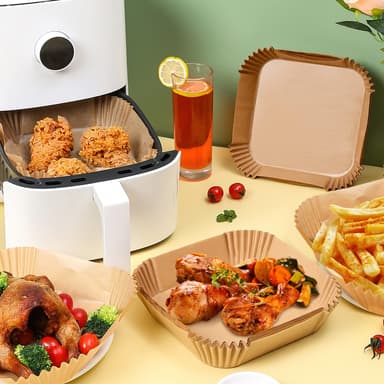 Air Fryer Engångspapper 50-pack Natur 20 cm