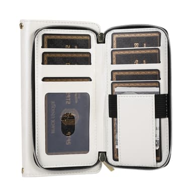 Zipper Flip Telefonfodral - Plånboksfodral med Kreditkortsfack Samsung