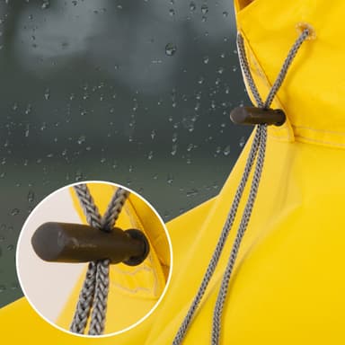 Regnponcho för cykel, moppe, skoter - Reflekterande kanter Mörkblå 7XL