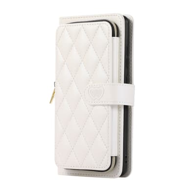 Zipper Flip Telefonfodral - Plånboksfodral med Kreditkortsfack Samsung