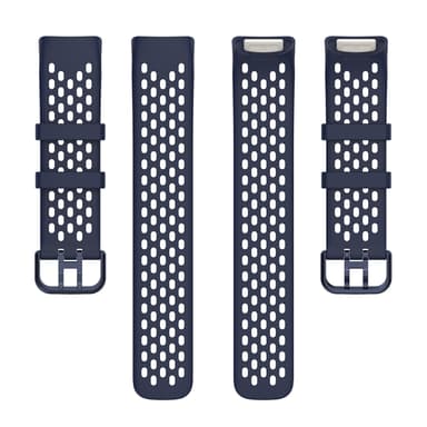 Silikonarmband för Fitbit Charge 6/5 Mörkblå