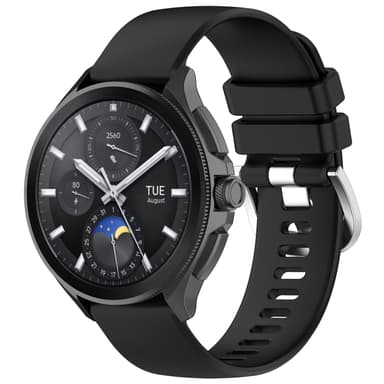 Silikonarmband för Xiaomi Watch 2 Pro/S3 och Honor Watch 4 Pro Svart