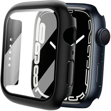 Skal med skärmskydd till Apple Watch 7 / 8 (45 mm) Svart