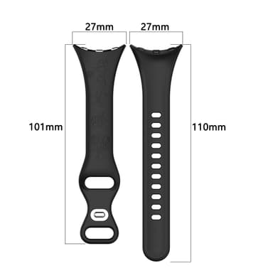 Silikonarmband för Google Pixel Watch 2 Svart