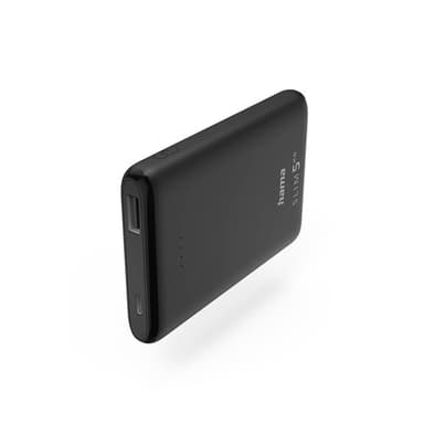 Hama Powerbank Slim 5000mAh Svart