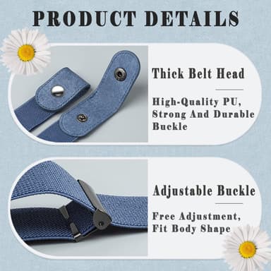 Spännlöst Elastiskt Bälte, Unisex Svart M