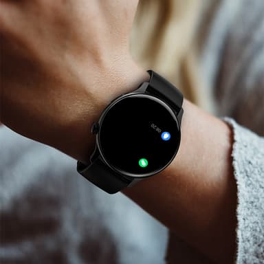 Smartwatch med Multisportlägen Svart