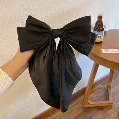 Rosett Hårklämma Svart