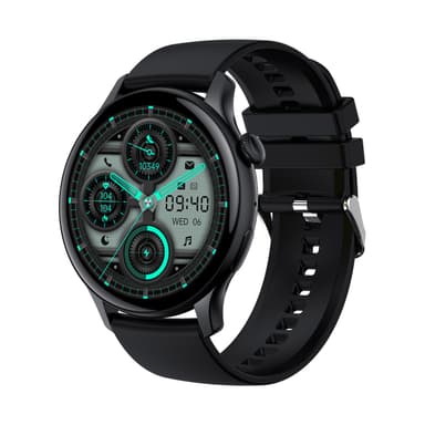 Smartwatch med Multisportlägen Svart