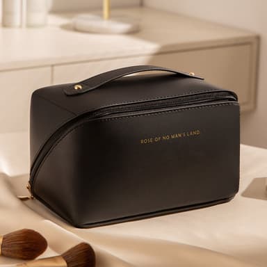 sminkväska stor / Rymlig Necessär - Väska för Smink - Makeup Bag Svart