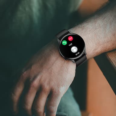 Smartwatch med Multisportlägen Svart