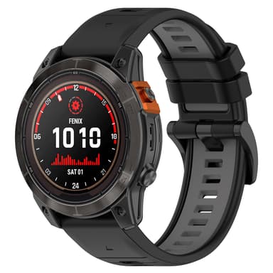 Tvåfärgat Klockarmband för Garmin Fenix/Epix Flerfärgad 20 mm