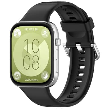 Silikonarmband för Huawei Watch Fit 3 Svart