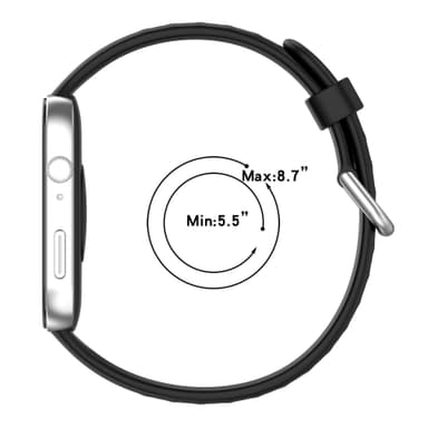 Silikonarmband för Huawei Watch Fit 3 Svart