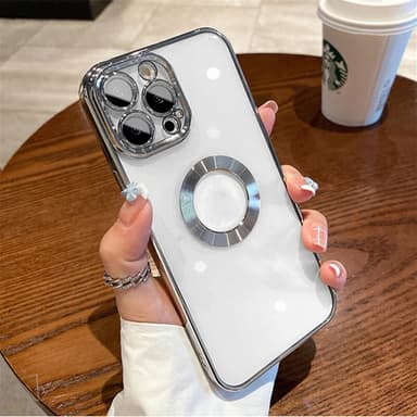 Telefonfodral med Kameralinsskydd Silver iPhone 14