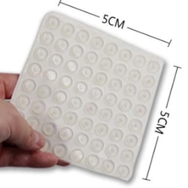 Självhäftande dörrstopp Skyddskuddar 100-pack