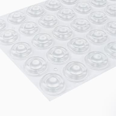 Självhäftande dörrstopp Skyddskuddar 100-pack