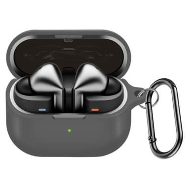 Skyddande silikonfodral för Samsung Galaxy Buds3/Buds3 Pro med karbinh