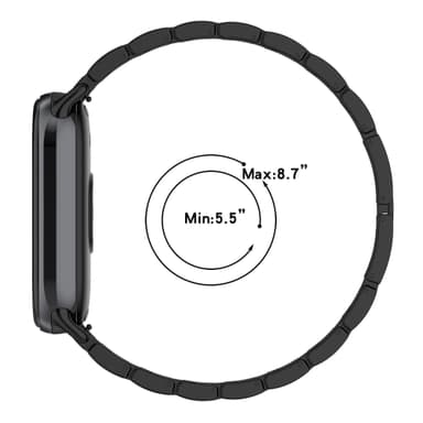 Xiaomi Klockband med Strass, 8/8NFC/9/9NFC Svart