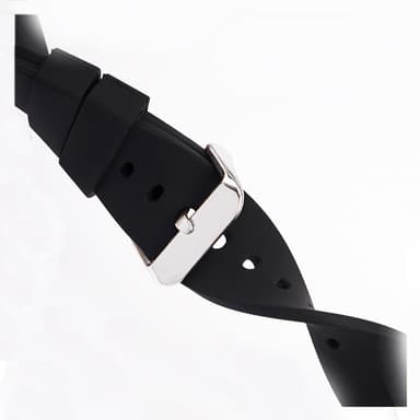Universalt Klockarmband i Silikon Svart 24 mm