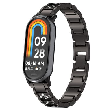 Xiaomi Klockband med Strass, 8/8NFC/9/9NFC Svart
