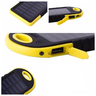 Powerbank 5000 mAh - vattentålig - gul