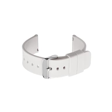 Universalt Klockarmband i Silikon Vit 19 mm