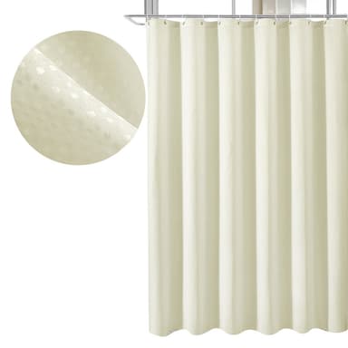 Vattentätt Duschdraperi för Badrum Beige S