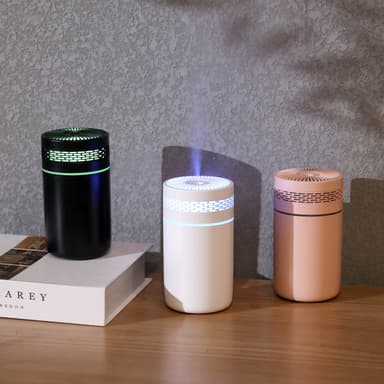 Tystgående mini-luftfuktare 250 ml Svart