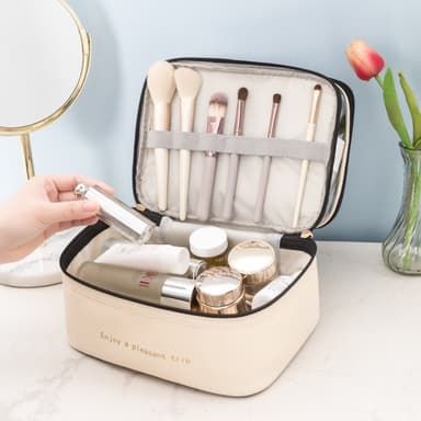 Sminkväska Necessär Beige