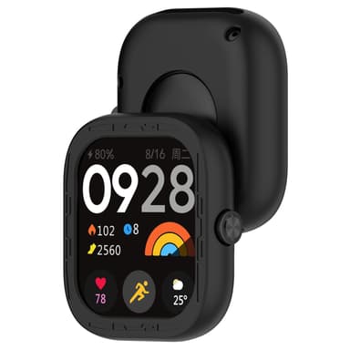 Silikonskyddsfodral till Redmi Watch 4 Svart