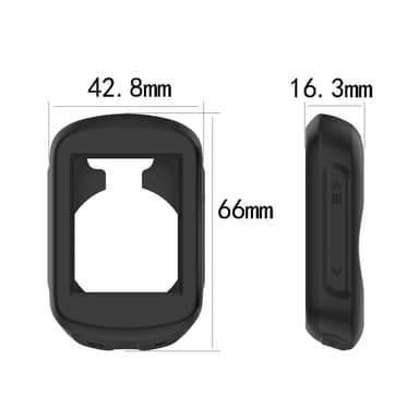 Skyddande silikonfodral för Garmin Edge 130 Svart
