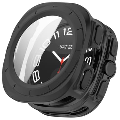 Samsung Watch Ultra 47 mm Fodral med Inbyggt Skärmskydd Svart