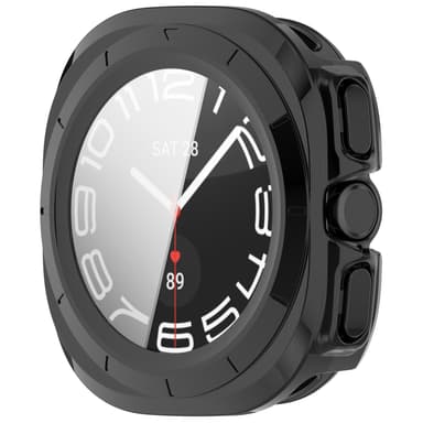 Samsung Watch Ultra 47 mm Fodral med Inbyggt Skärmskydd Svart