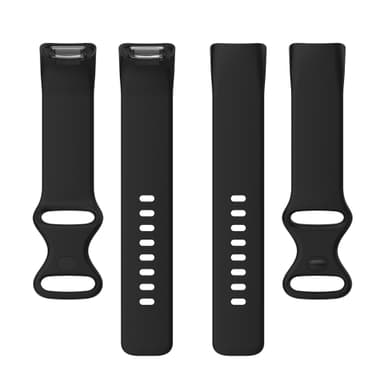 Silikonarmband för Fitbit Charge 5 och Charge 6 Svart S