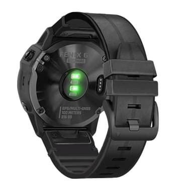 TPU klockarmband för Garmin Fenix 7X/6X/5X 26mm Svart