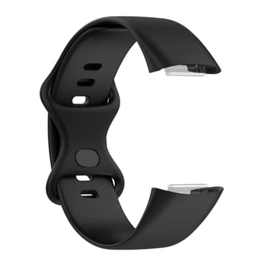 Silikonarmband för Fitbit Charge 5 och Charge 6 Svart S
