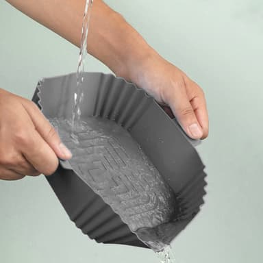 Silikonskål för Air Fryer Grå