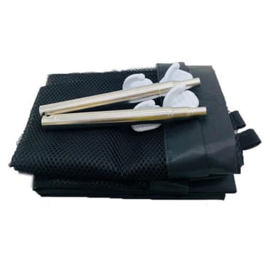 Säkerhetsgrind för dörrar och trappor (110 x 74 cm) Nylon