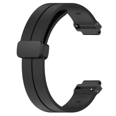 Silikonarmbandsarmband för Garmin Forerunner Watch Svart