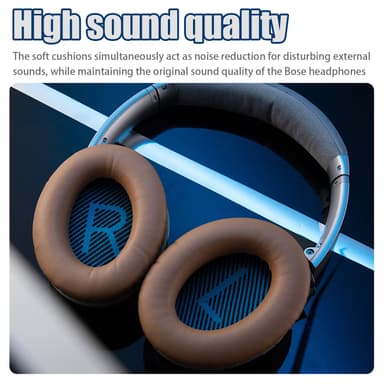Öronkuddar för Bose QC15 QC25 QC35 AE 2 Beige