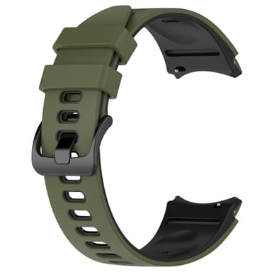 Tvåfärgad klockarmband för Samsung Galaxy Watch 4/5/6/6 Classic Grön