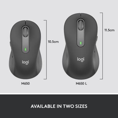 Logitech Signature M650 medium trådlös mus (grafit)