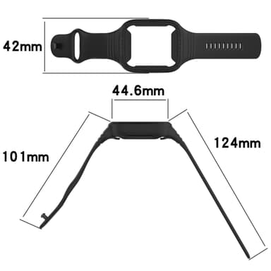 Silikonarmband till Redmi Watch 3 Svart